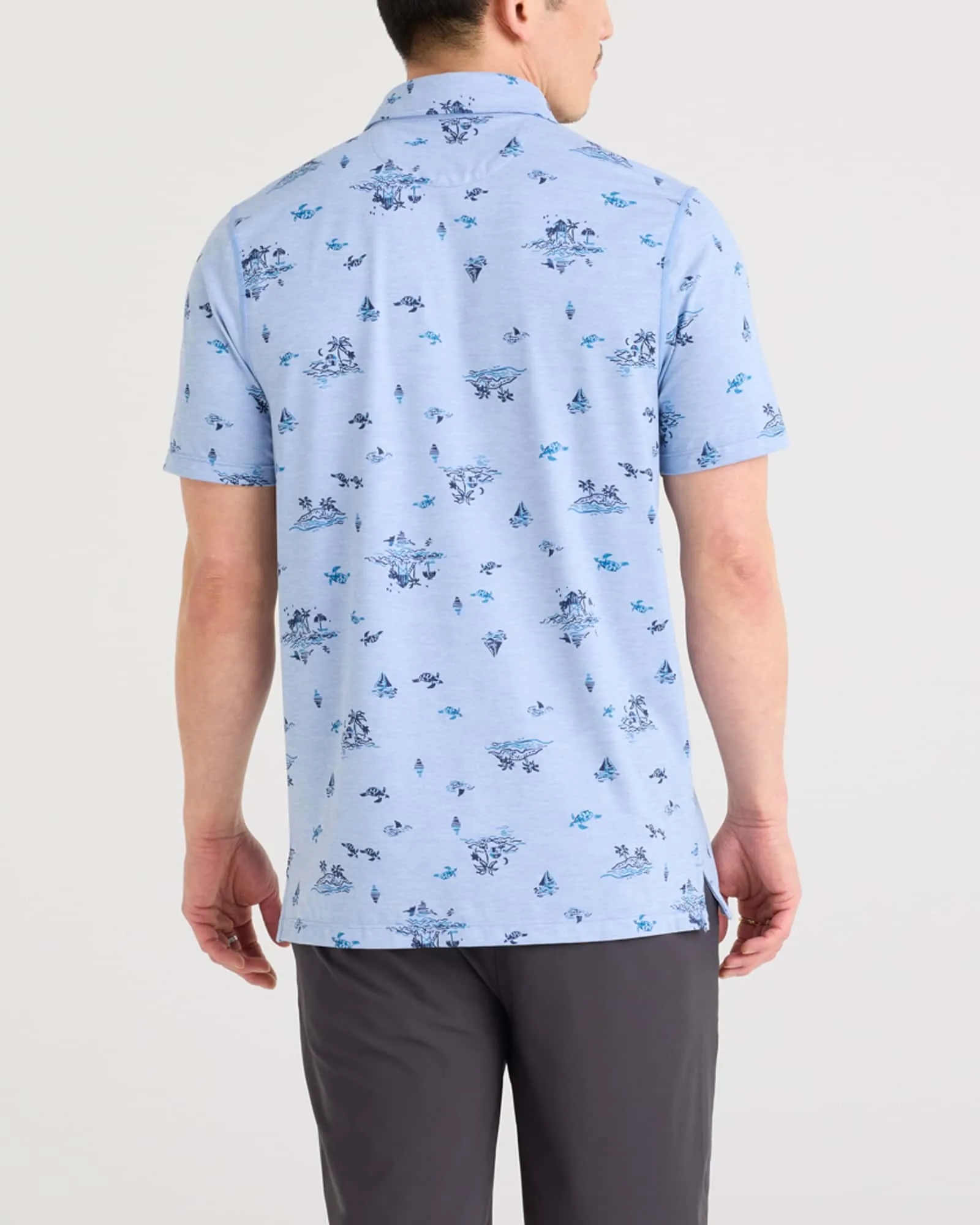 Saxx Mens DropTemp® All Day Cooling UPF Performance Polo