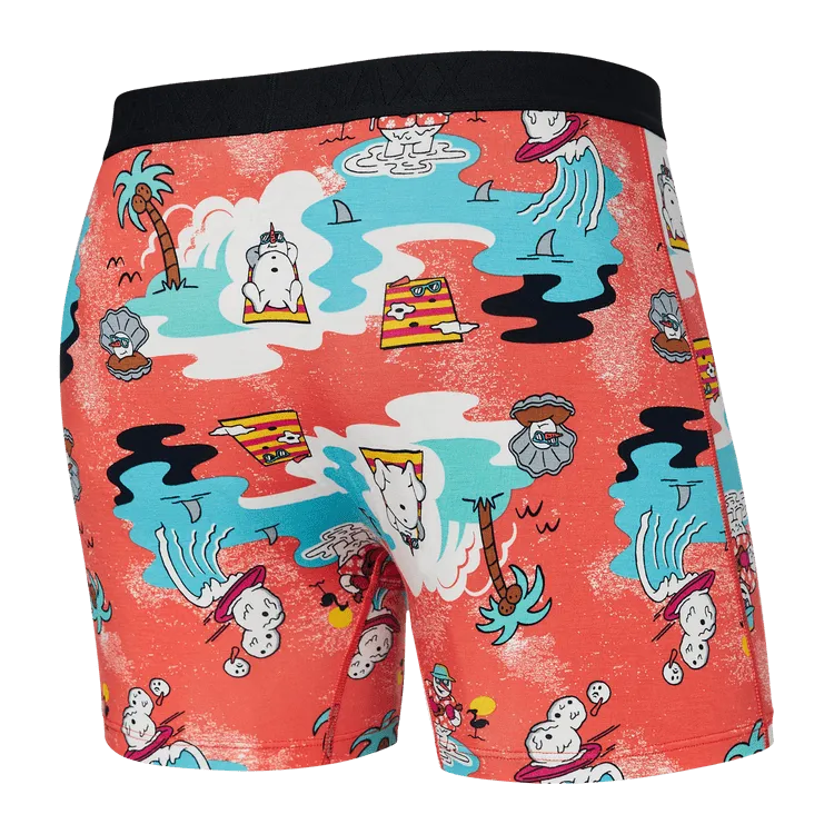 Saxx Ultra Boxers -Snow Days-Hot Coral