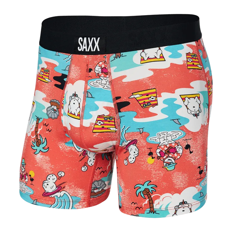 Saxx Ultra Boxers -Snow Days-Hot Coral