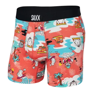 Saxx Ultra Boxers -Snow Days-Hot Coral