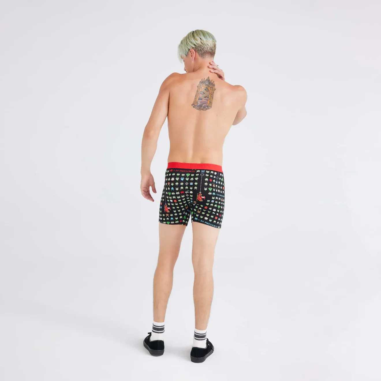 Saxx Ultra Underwear - Sleigh Invaders-Black