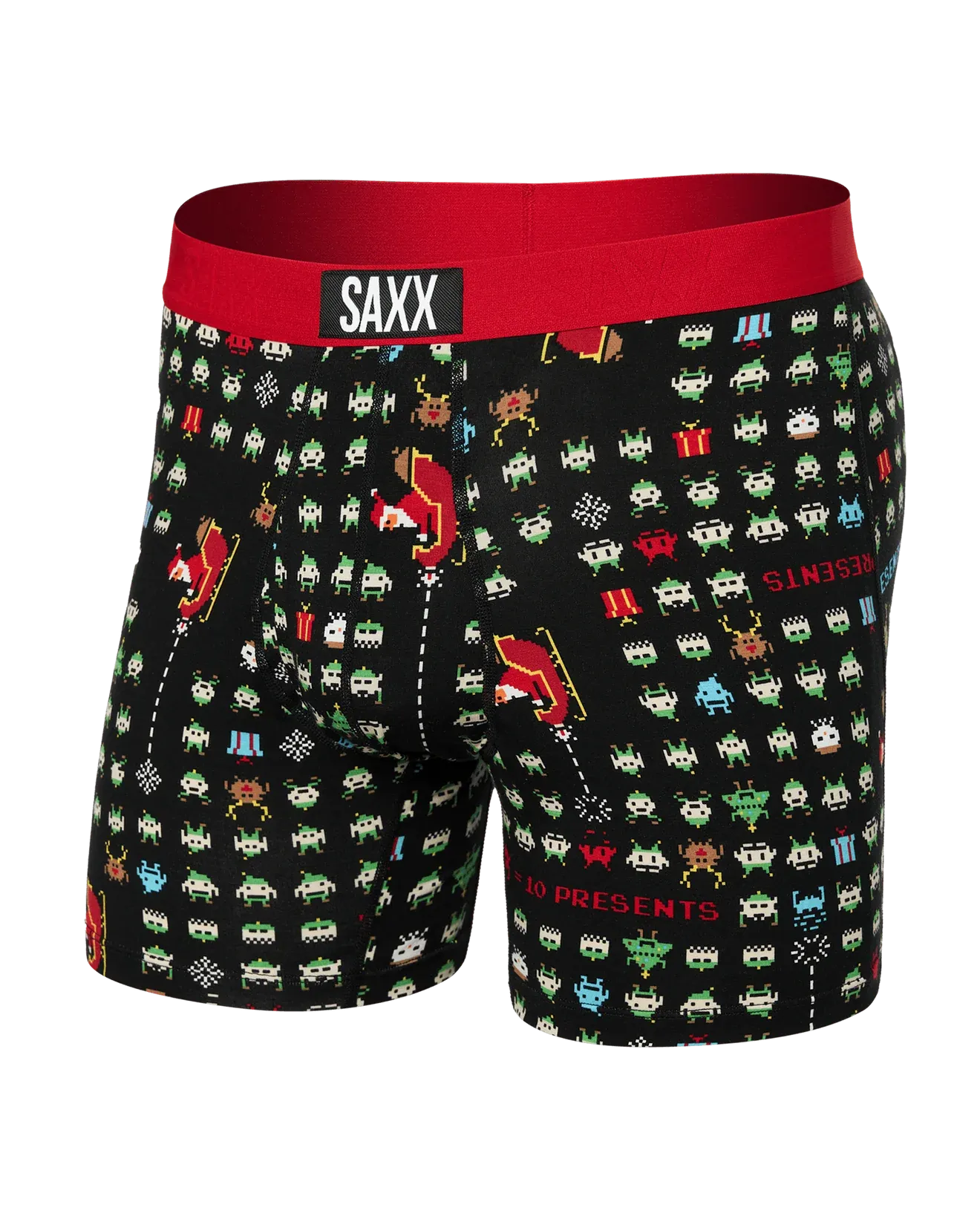 Saxx Ultra Underwear - Sleigh Invaders-Black