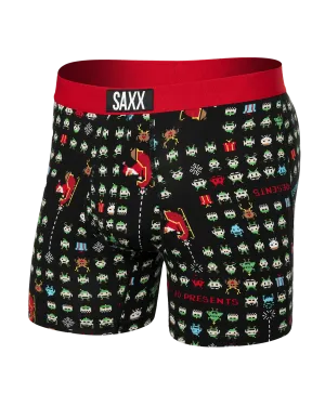 Saxx Ultra Underwear - Sleigh Invaders-Black