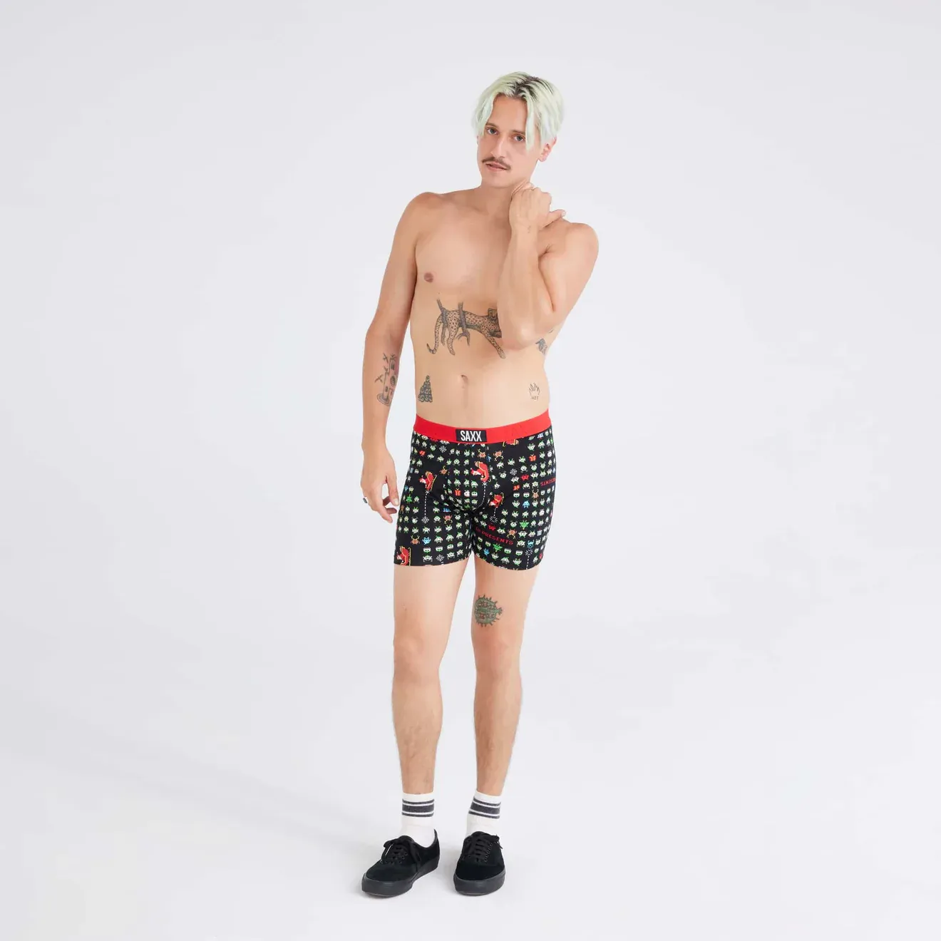 Saxx Ultra Underwear - Sleigh Invaders-Black