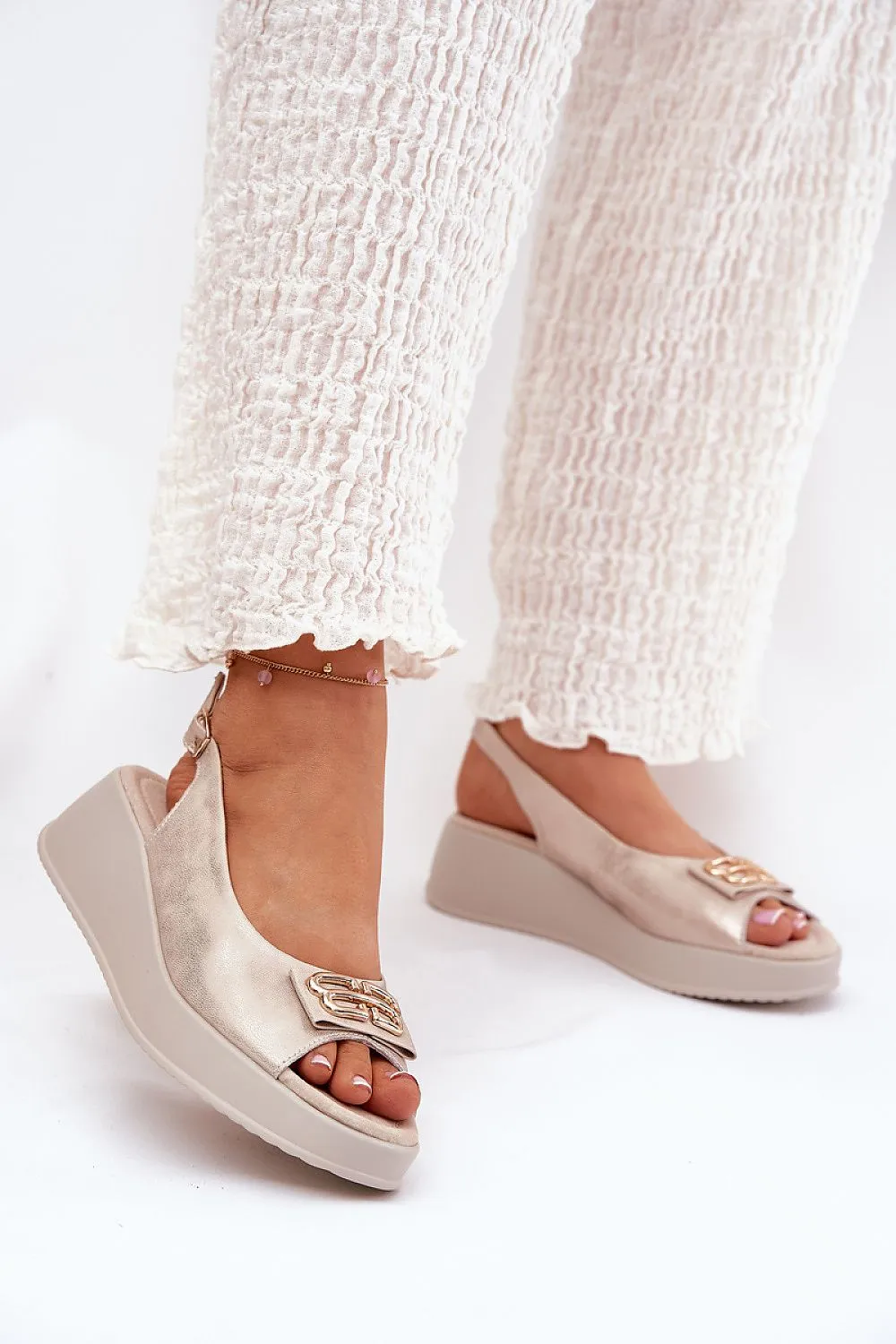 S.Barski natural leather Buskin sandals