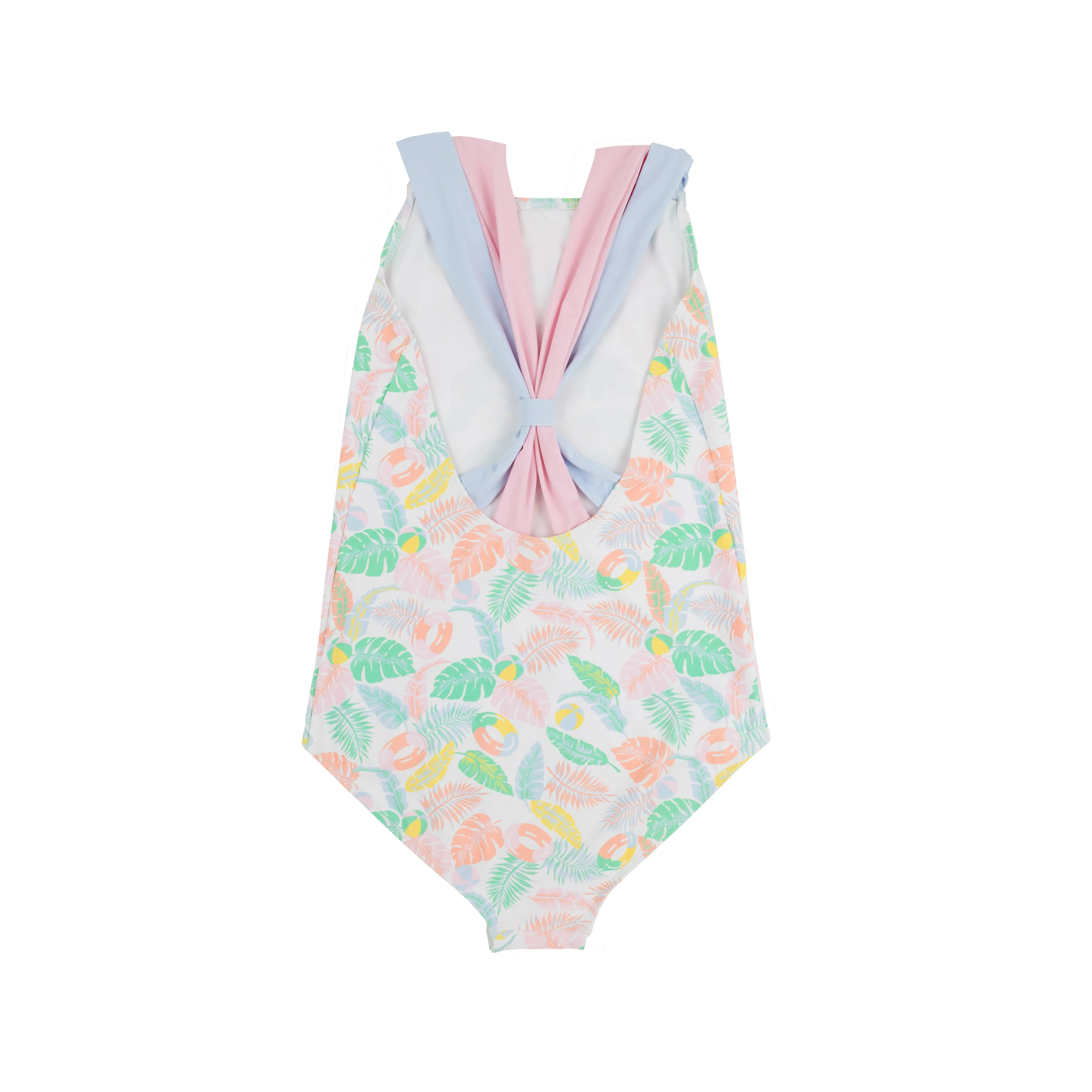 Seabrook Bathing Suit - Happy in Harbour Island with Palm Beach Pink & Buckhead Blue