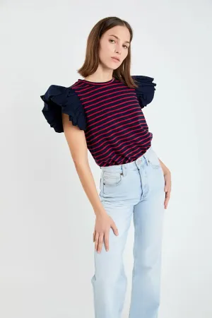 Seaside Chic Striped Knit Top