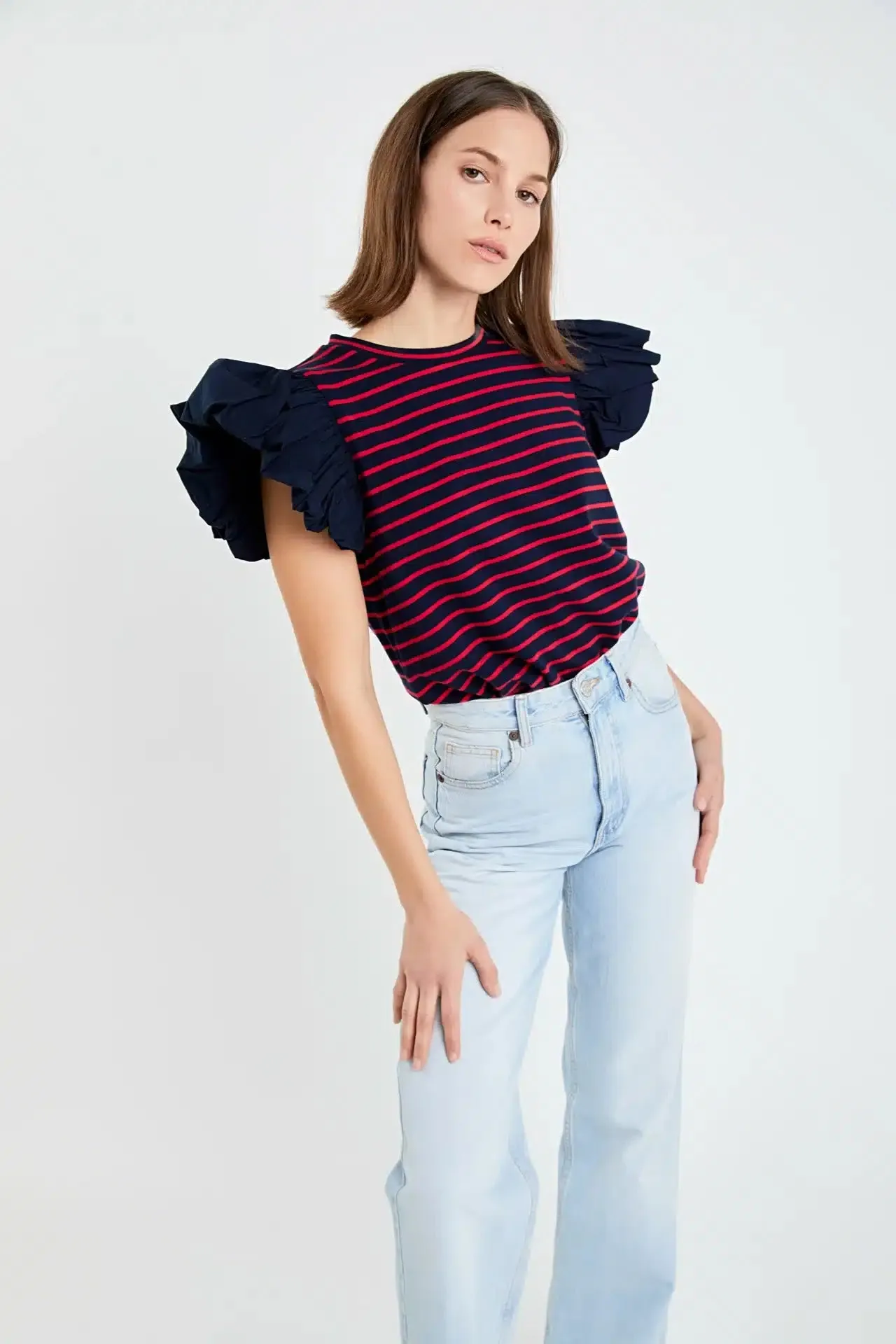 Seaside Chic Striped Knit Top