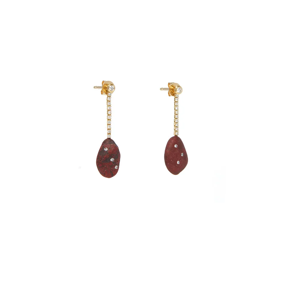 Signature Earrings - Rosso