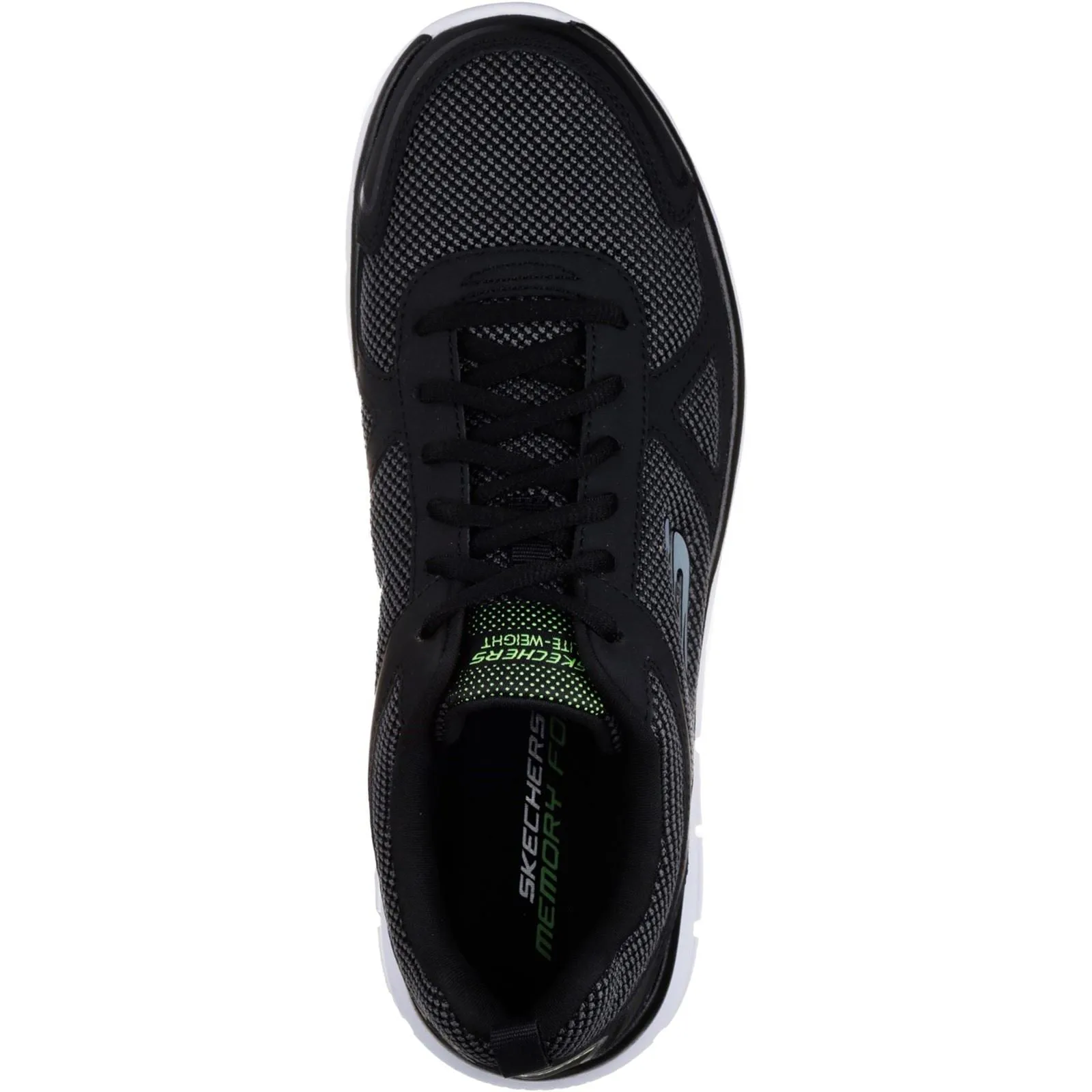 Skechers 52630 Track Bucolo Sport-Sneaker für Herren, weite Passform, Schwarz/Weiß