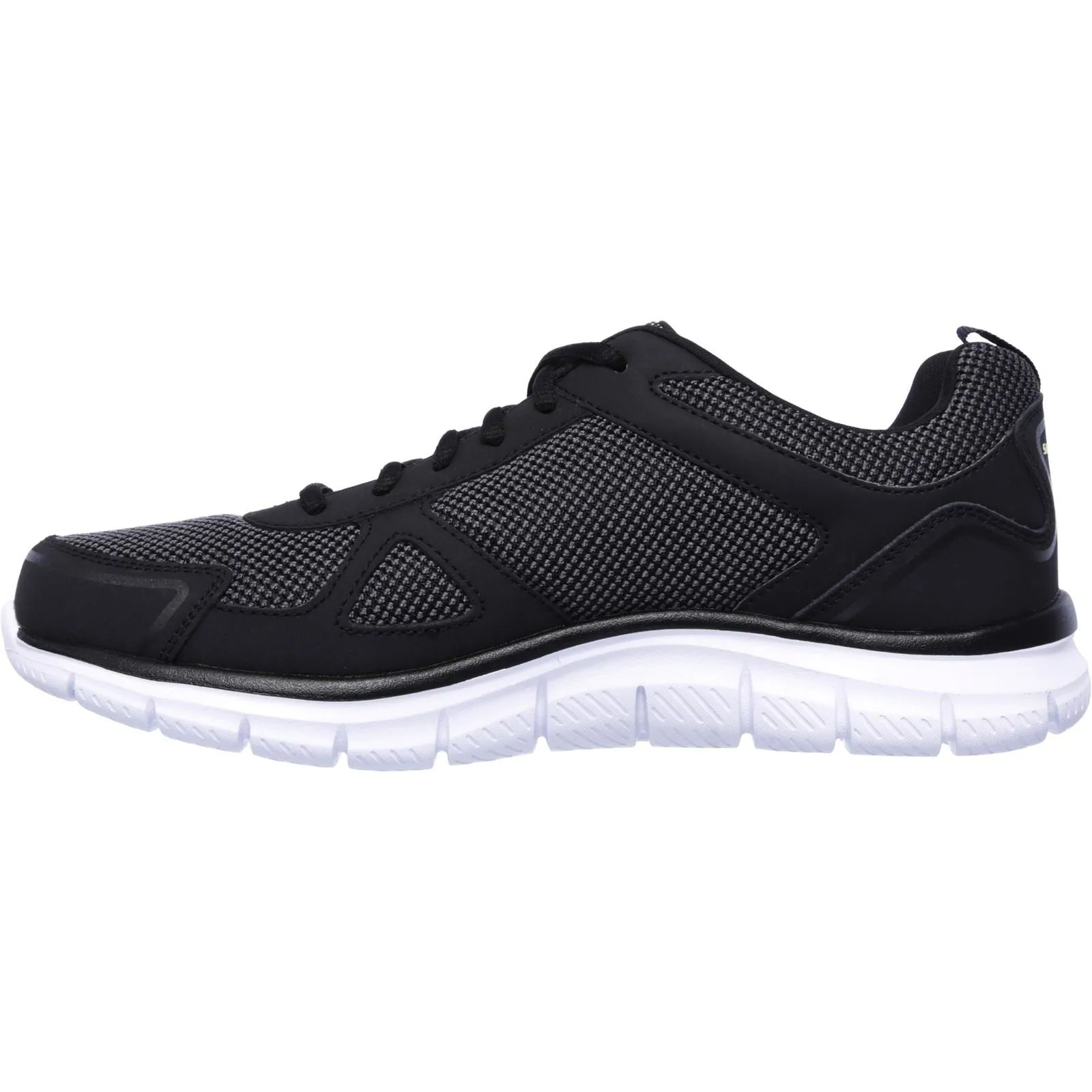 Skechers 52630 Track Bucolo Sport-Sneaker für Herren, weite Passform, Schwarz/Weiß