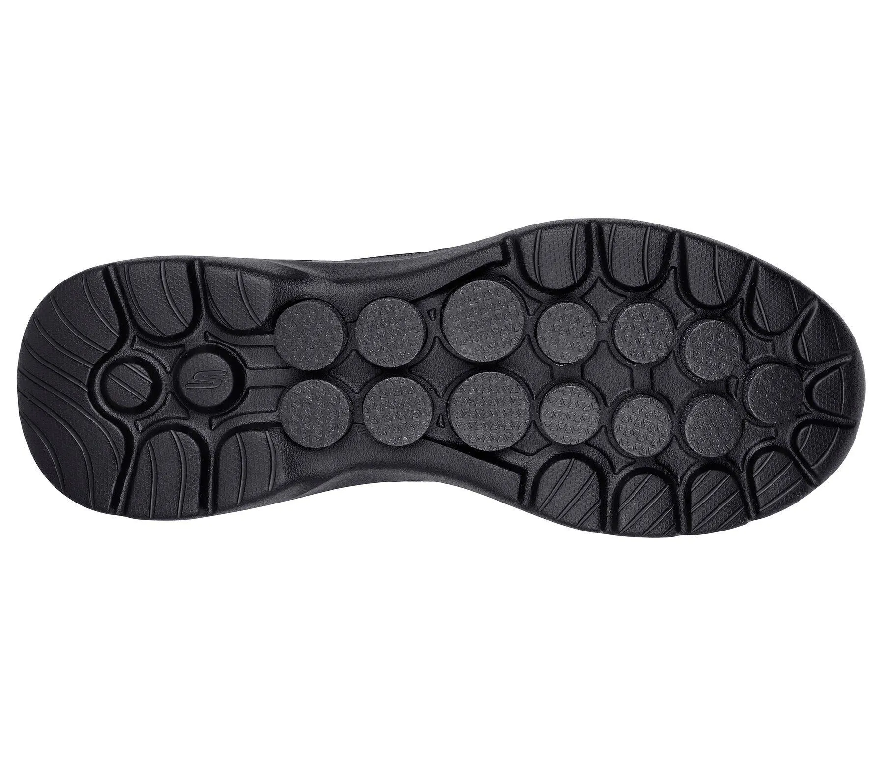 SKECHERS Men's GOwalk 6 - Bold Knight Shoes in Black in Size UK 6 to UK 15