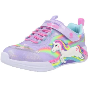 Skechers S-Lights Unicorn Chaser Lavender Trainers