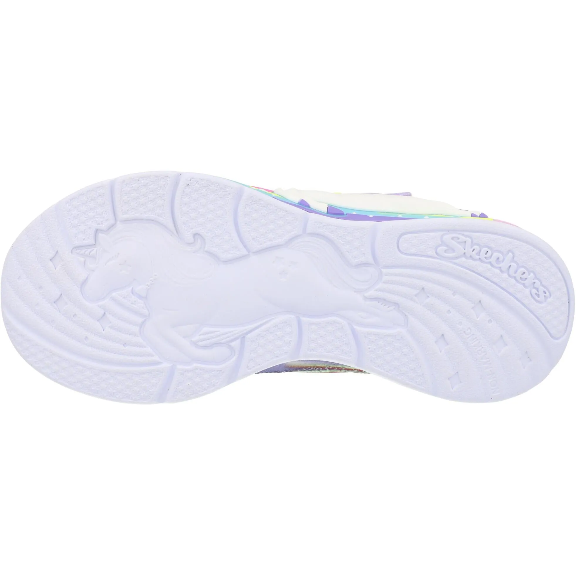Skechers S-Lights Unicorn Chaser Lavender Trainers