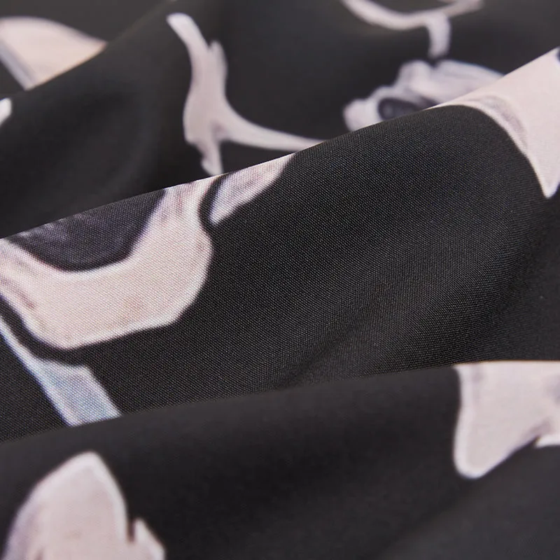 SKULL BUTTON DOWN ALOHA SHIRT