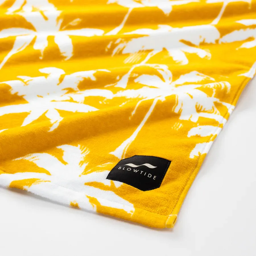 Slowtide Luca Mustard Beach Towel
