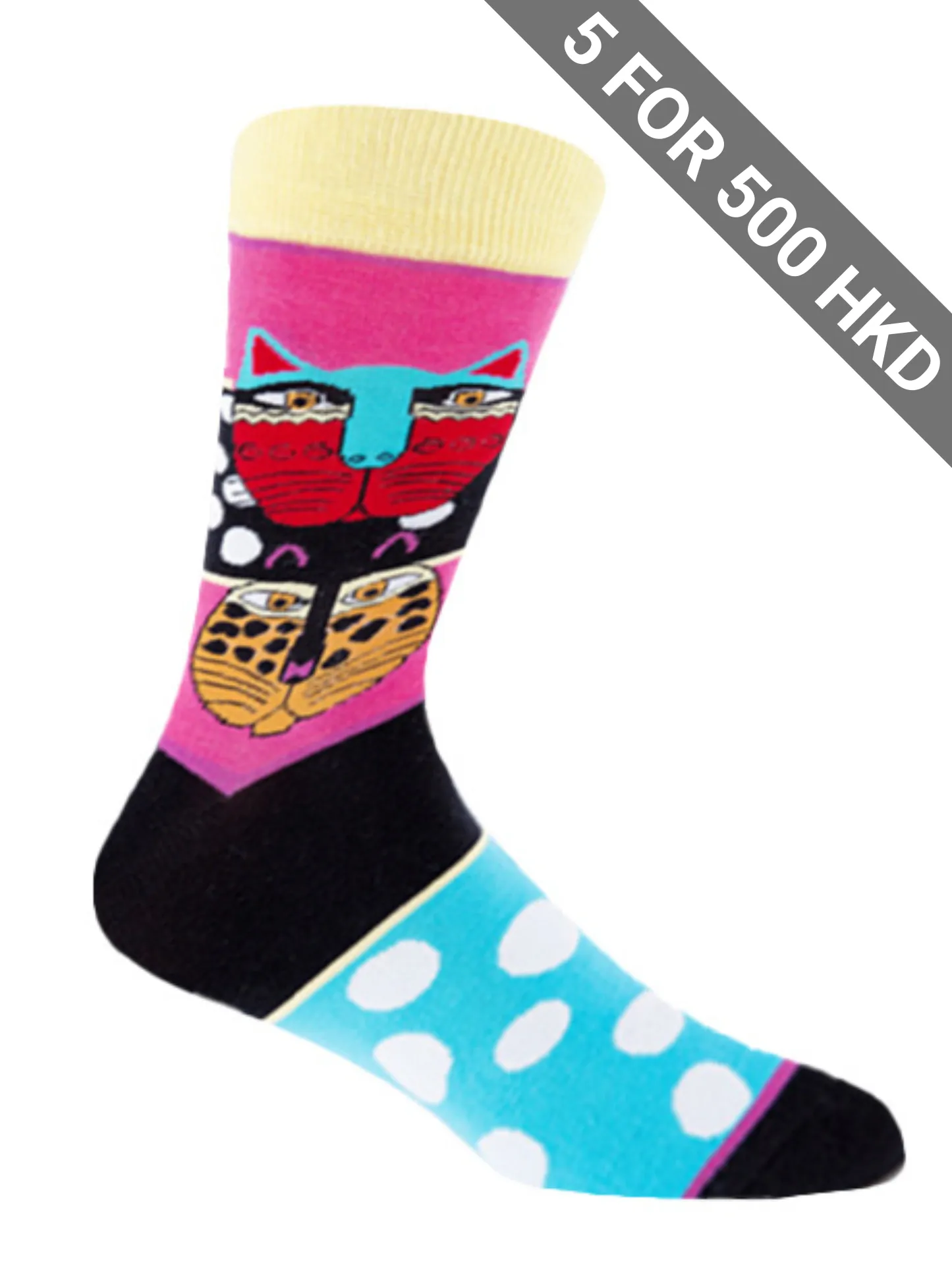 Socks | Artsy Cat | Cotton