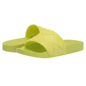 SOULFUL Women's Flats Quilted Pool Slides Flip Flop