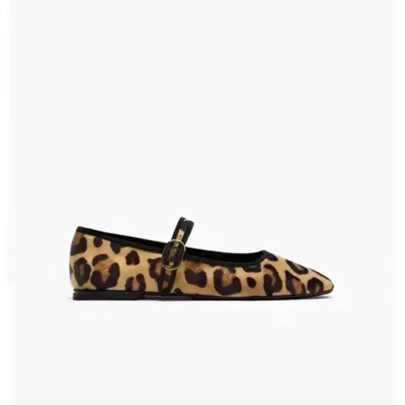 Square Toe Flat Slip-Ons