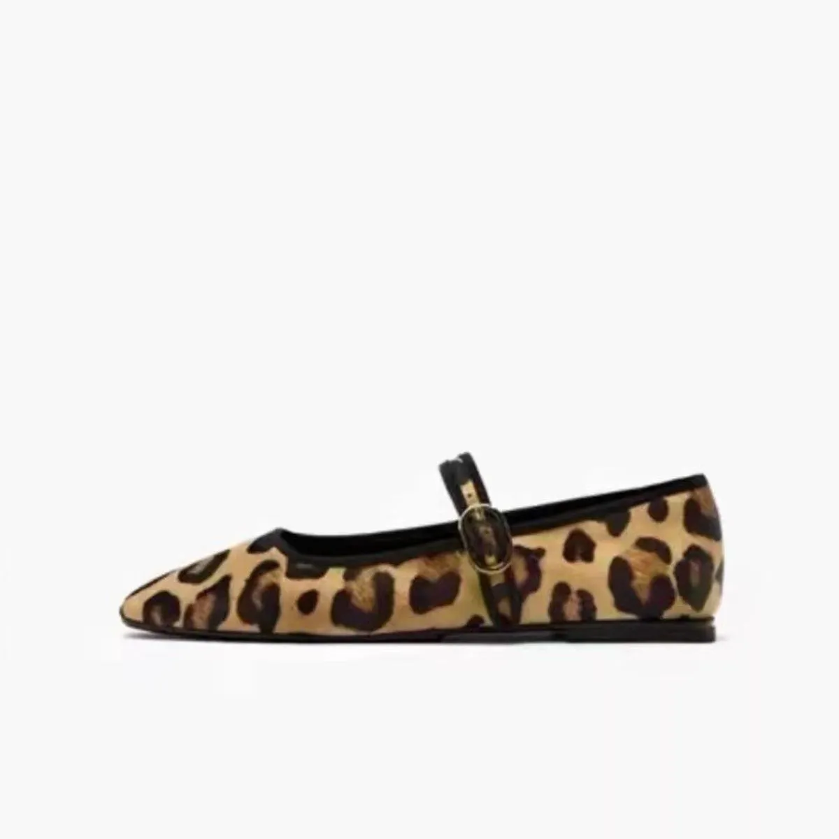 Square Toe Flat Slip-Ons