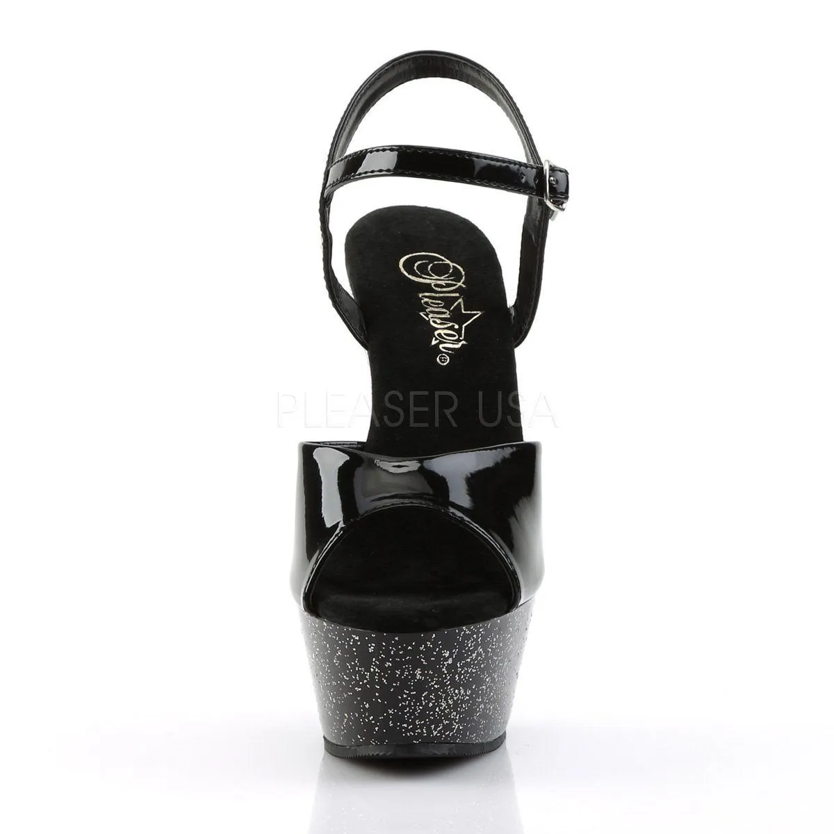 SS-KISS-209MG Platform Sandal | Black Patent