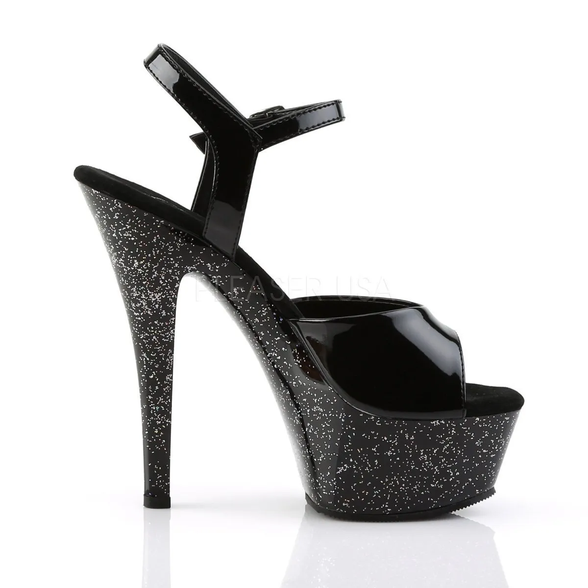 SS-KISS-209MG Platform Sandal | Black Patent