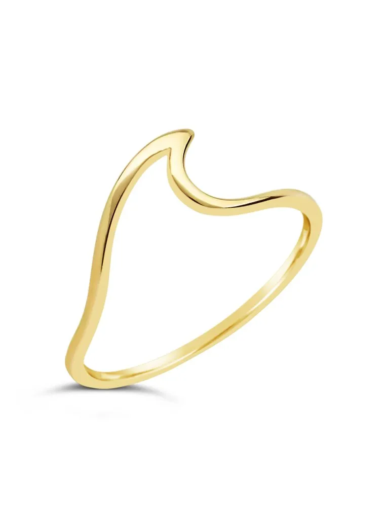 Sterling Silver Wave Ring