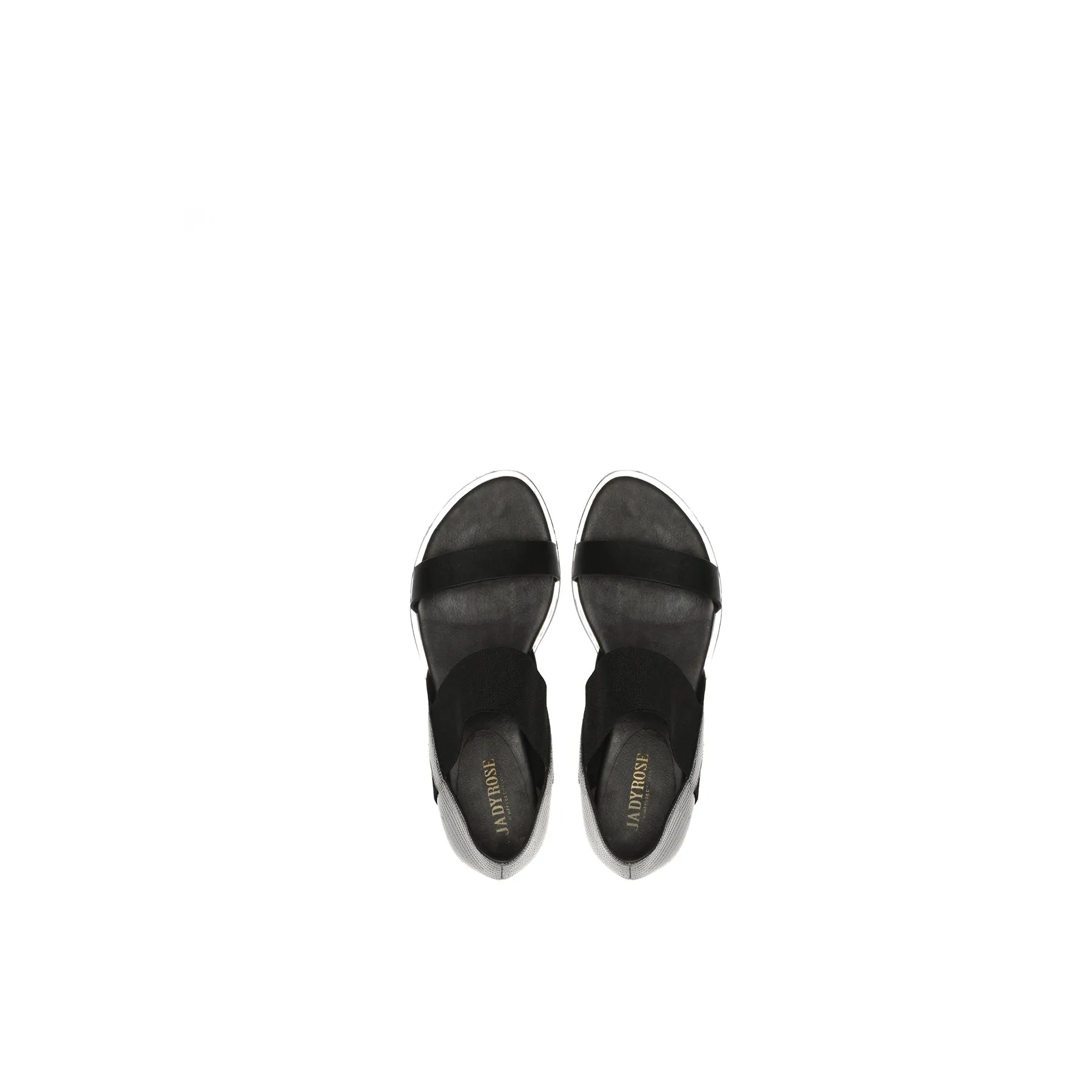 Strap-Detail Leather Sandal - Silver