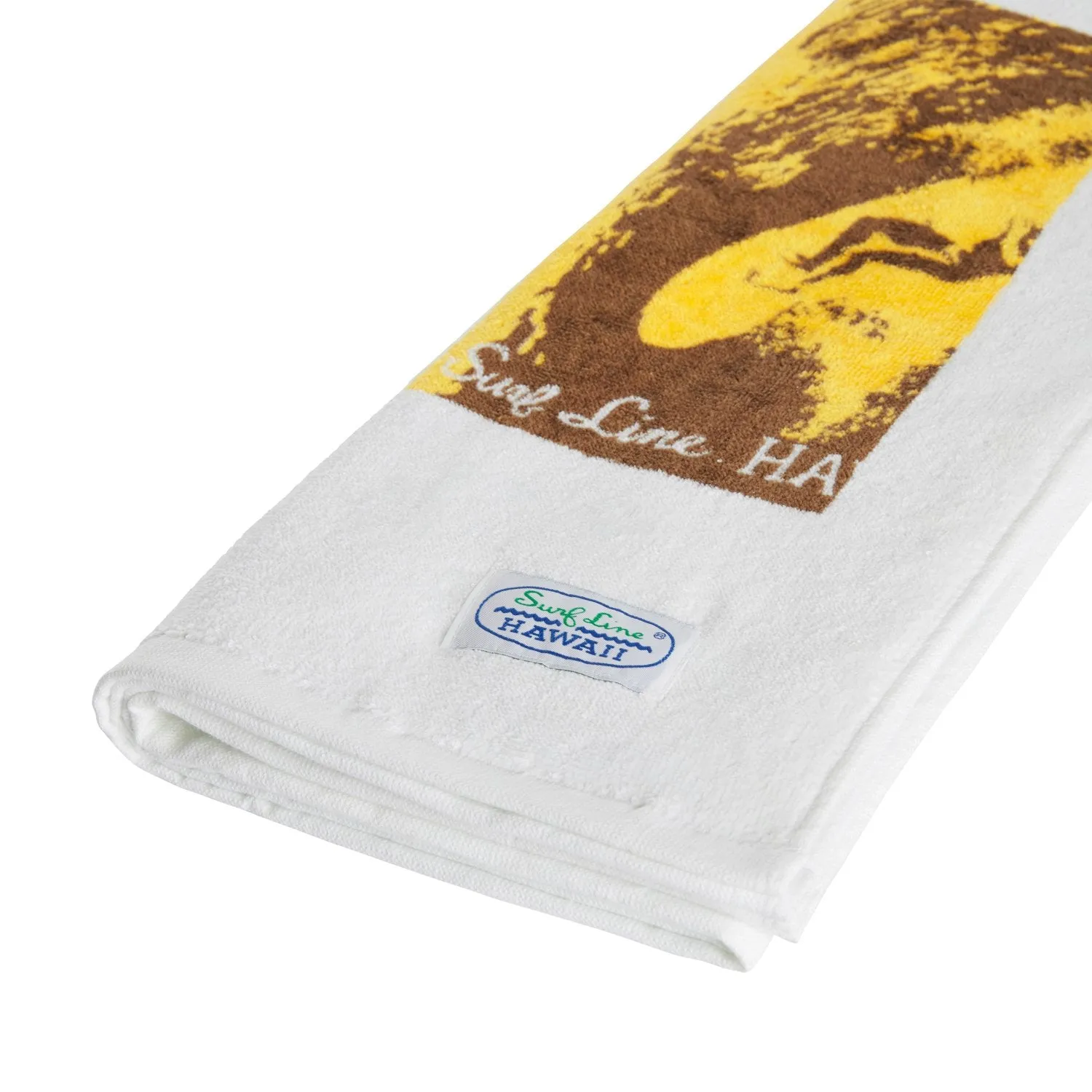 Surf Line Hawaii Terry Towel - Surf Contest White