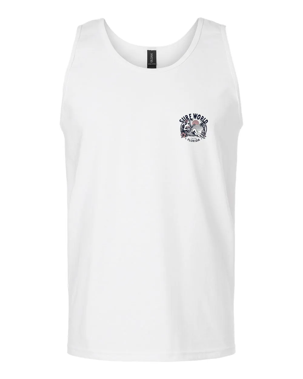 Surf World Leilani Palm Tee Shirt - White