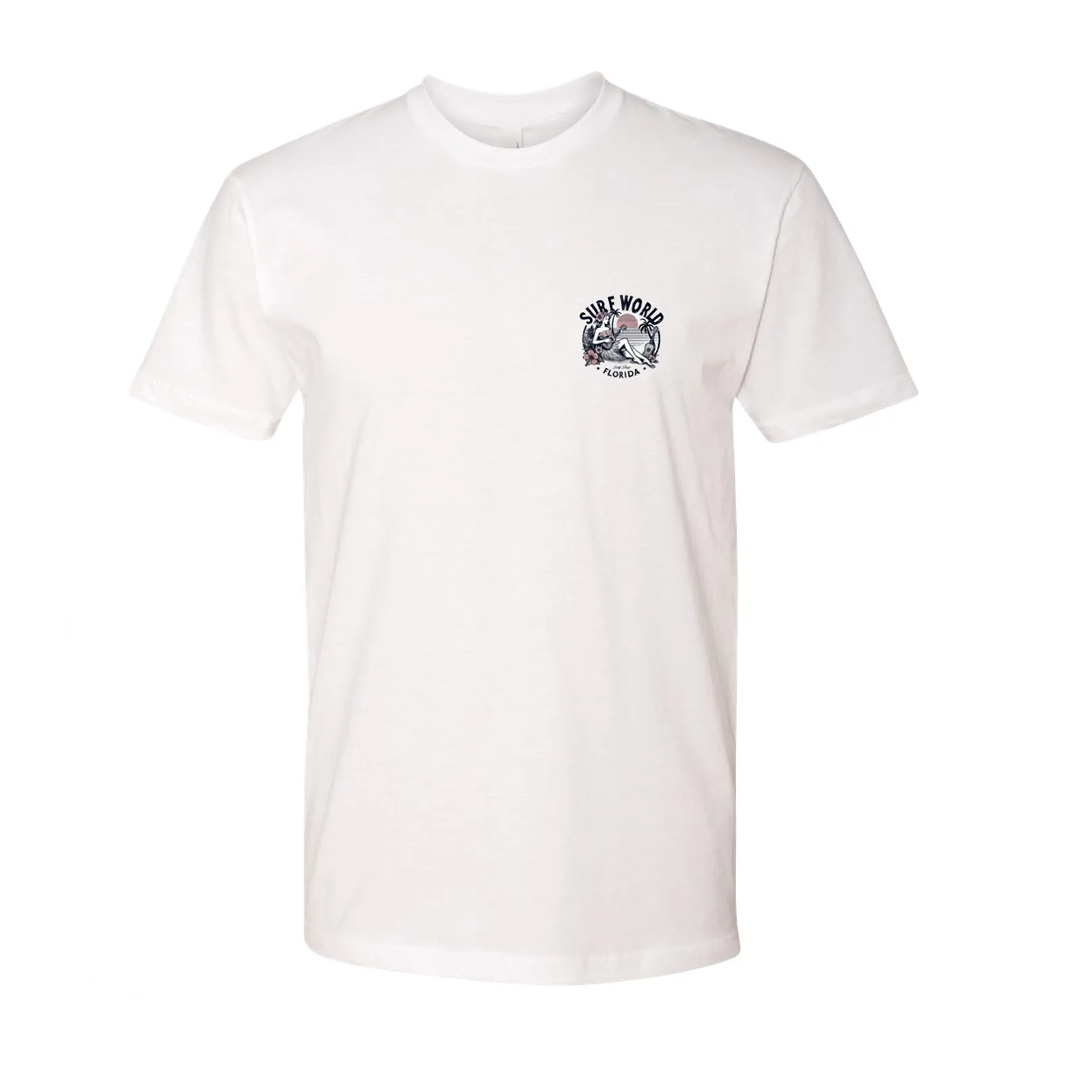Surf World Leilani Palm Tee Shirt - White