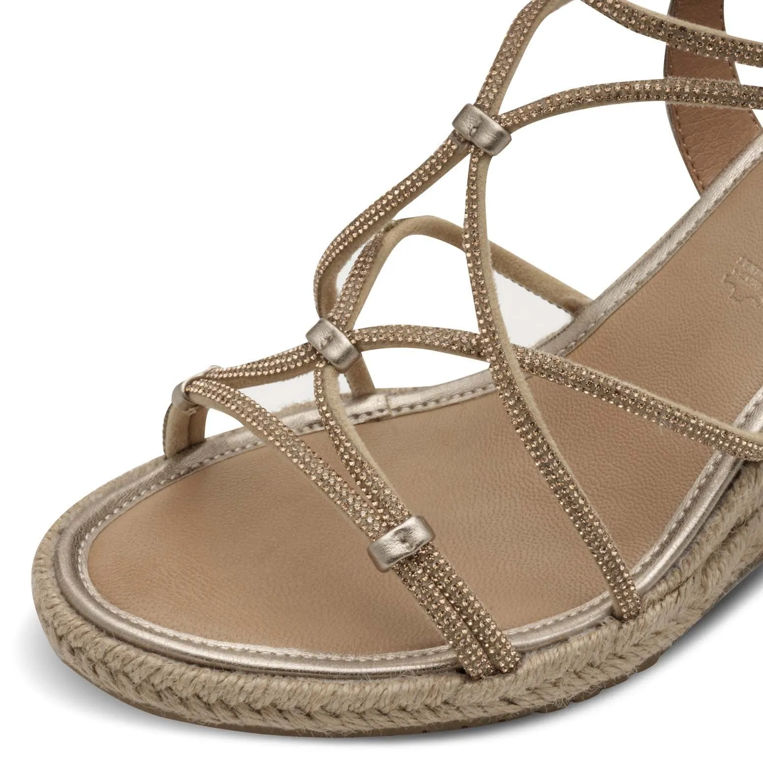 Tamaris Strappy Wedge Bronze