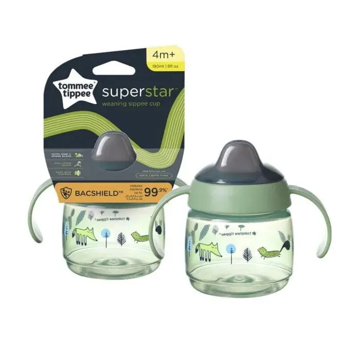 Tommee Tippee Superstar Weaning Sippee Cup 190ml - Green