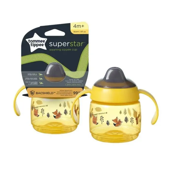 Tommee Tippee Superstar Weaning Sippee Cup 190ml - Yellow