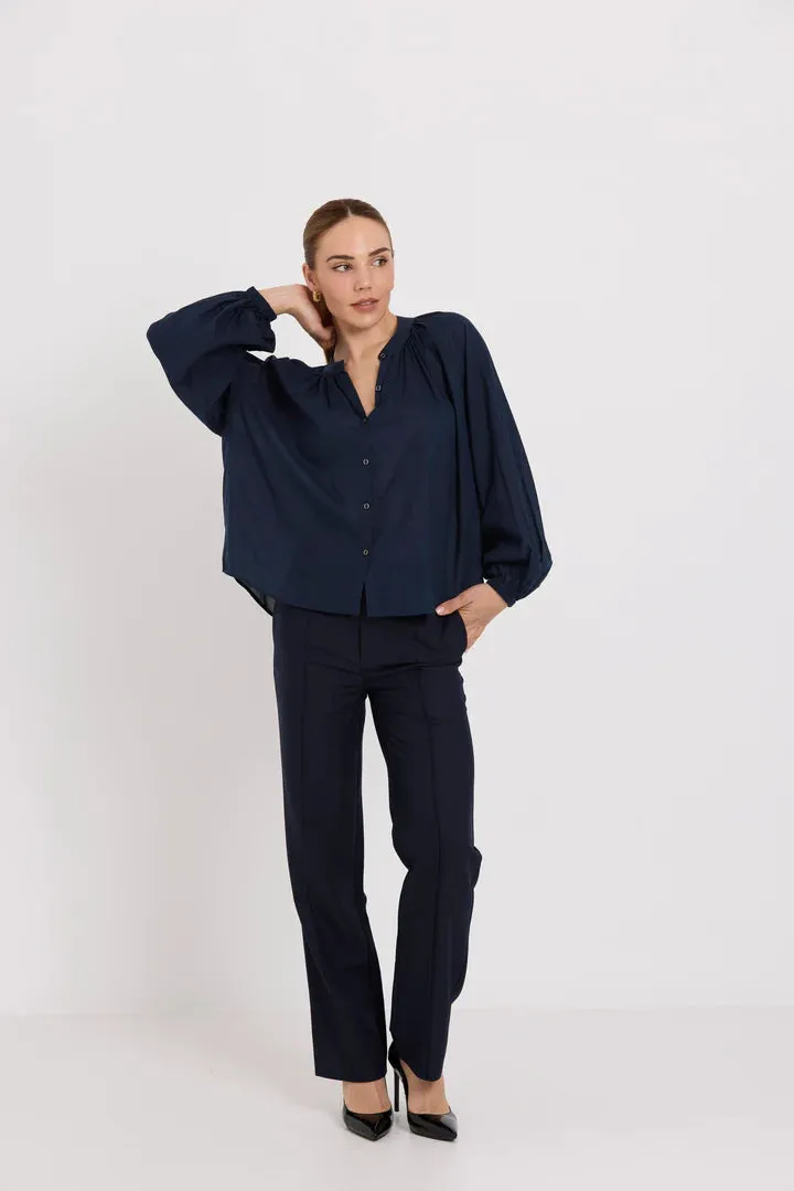 TUESDAY BASE PANTS NAVY SUITING