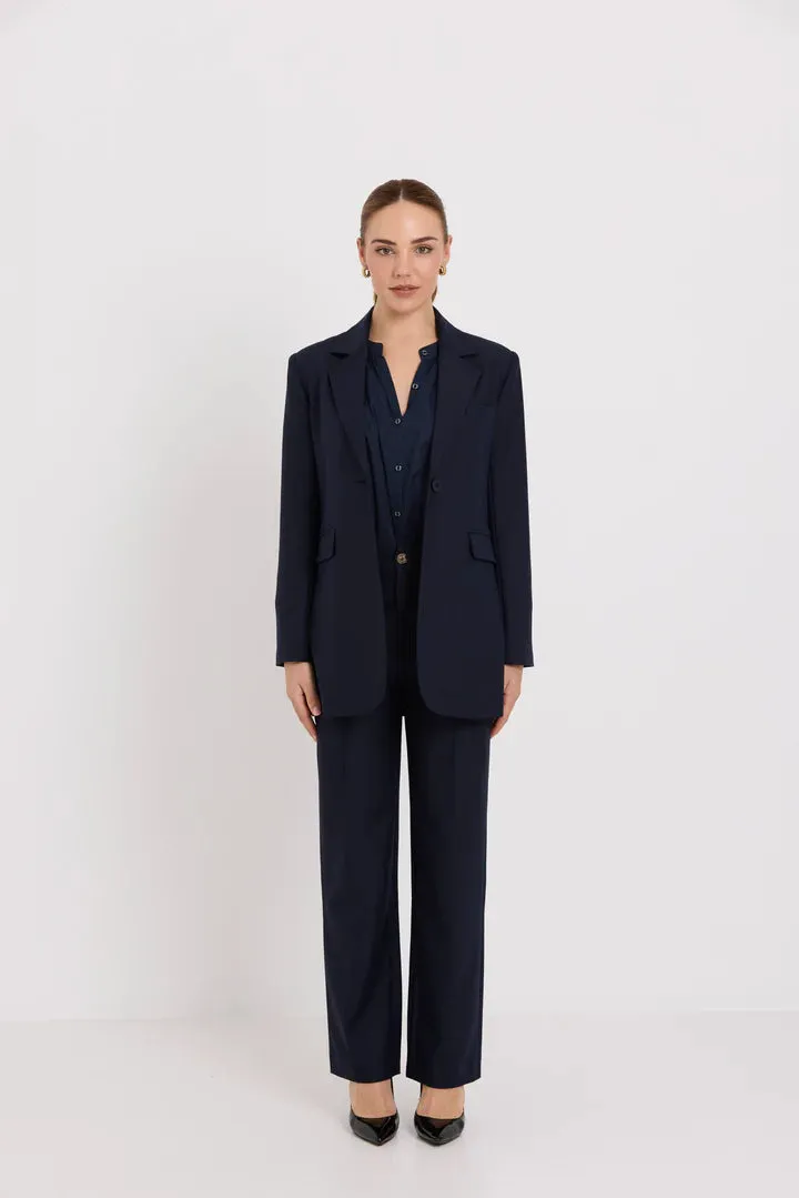 TUESDAY BASE PANTS NAVY SUITING