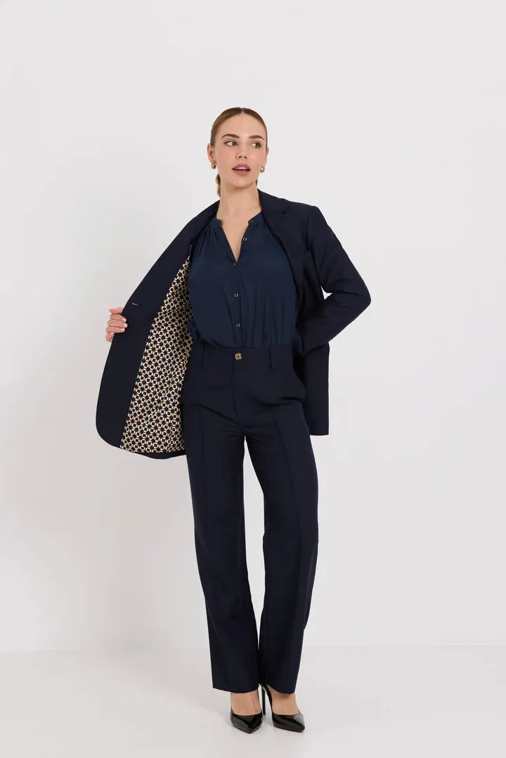 TUESDAY BASE PANTS NAVY SUITING