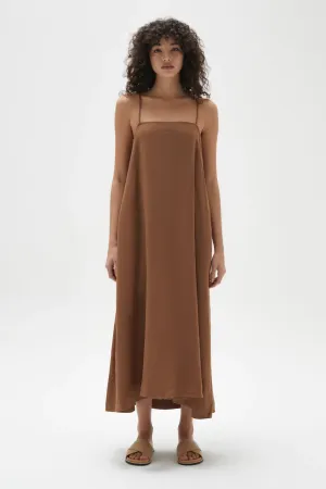 Tully Dress - Burnt Ochre