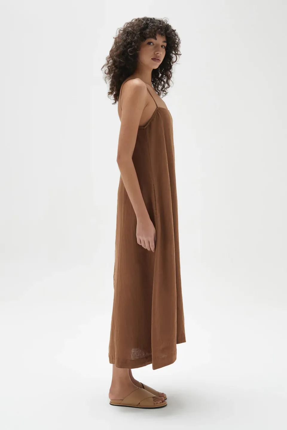 Tully Dress - Burnt Ochre