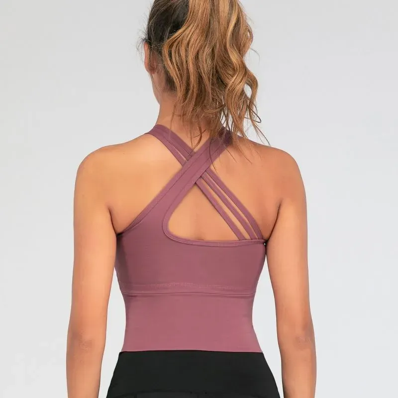 Ursi Longline Cross-Back Strappy Tank Top