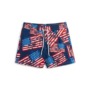USA FLAG 5'' INSEAM INSEAM SWIM TRUNKS