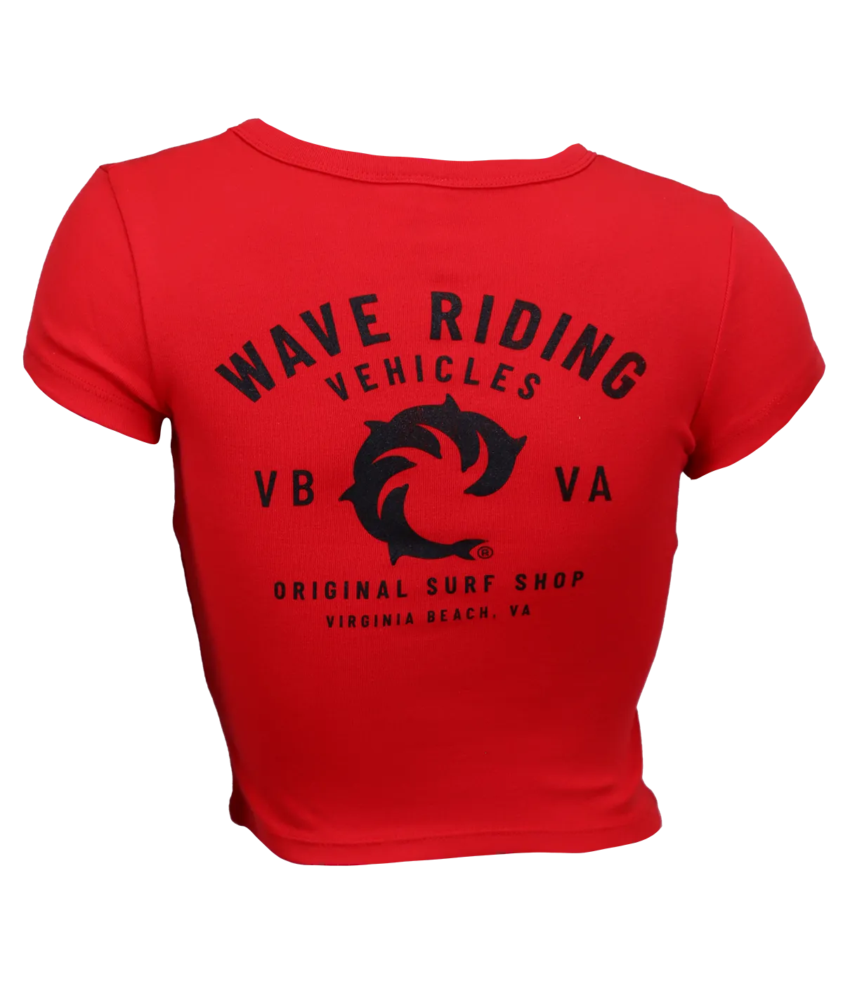 VB Surf Shop Ladies Crop S/S T-Shirt