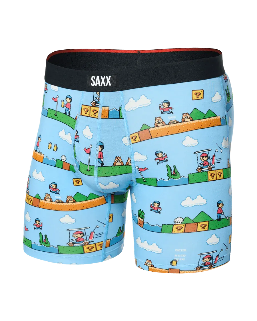 Vibe Xtra Soft Comfort Boxer Brief - Out Of Bounds-Blue