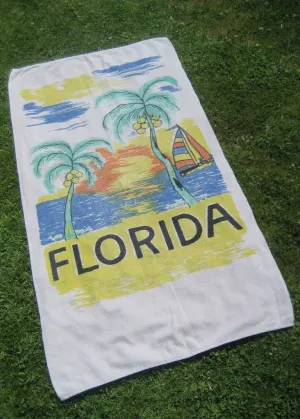 Vintage Florida Beach Towel