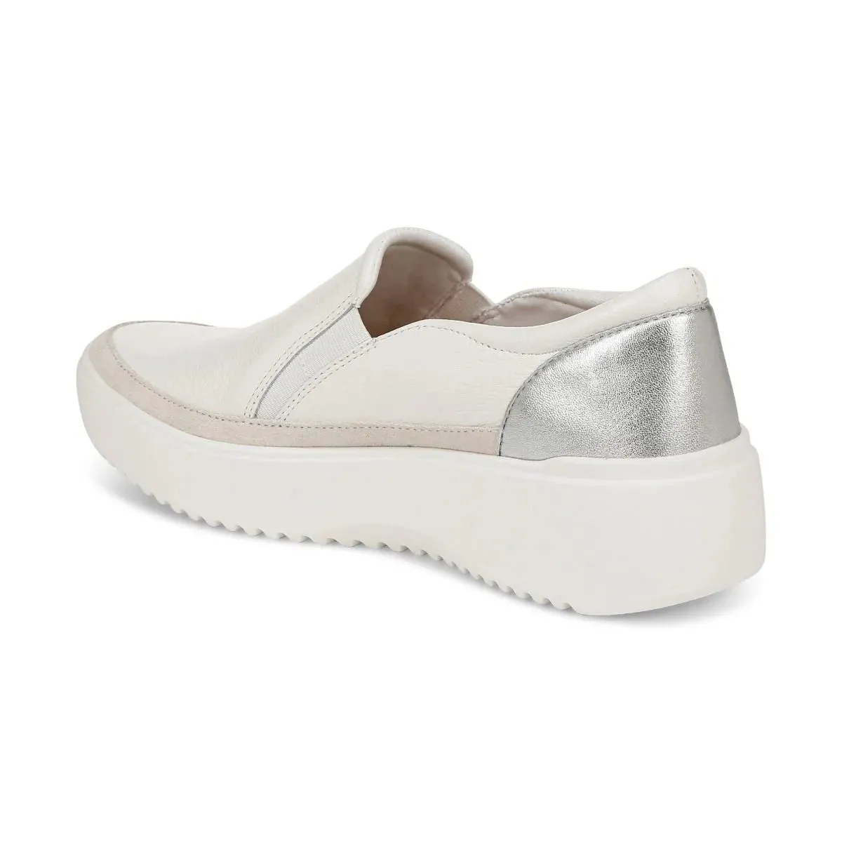 VIONIC KEARNY WHITE PLATFORM SLIP ON SNEAKER