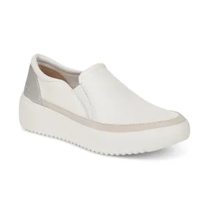 VIONIC KEARNY WHITE PLATFORM SLIP ON SNEAKER