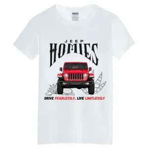 VOZUKO Custom 4x4 Jeep Homies Made-to-Order Gildan Graphic Tee