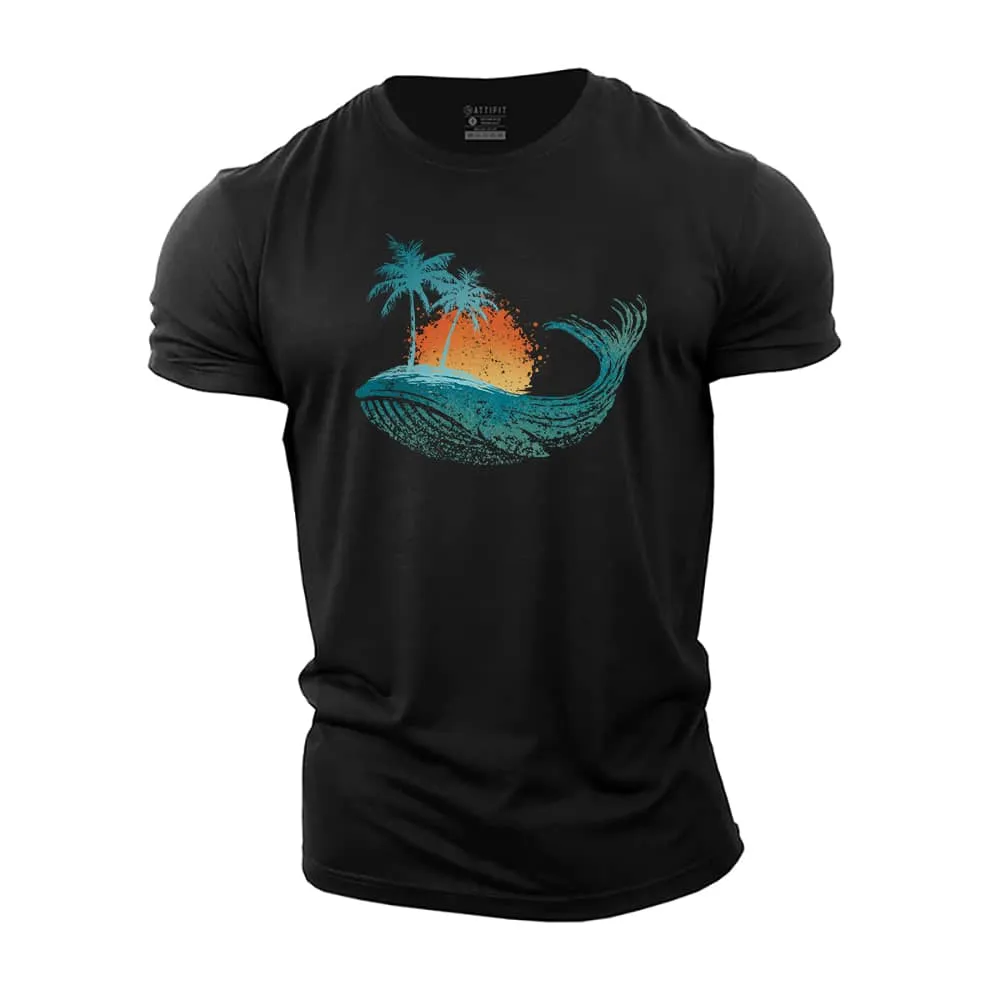 Whale Sea Cotton T-Shirt