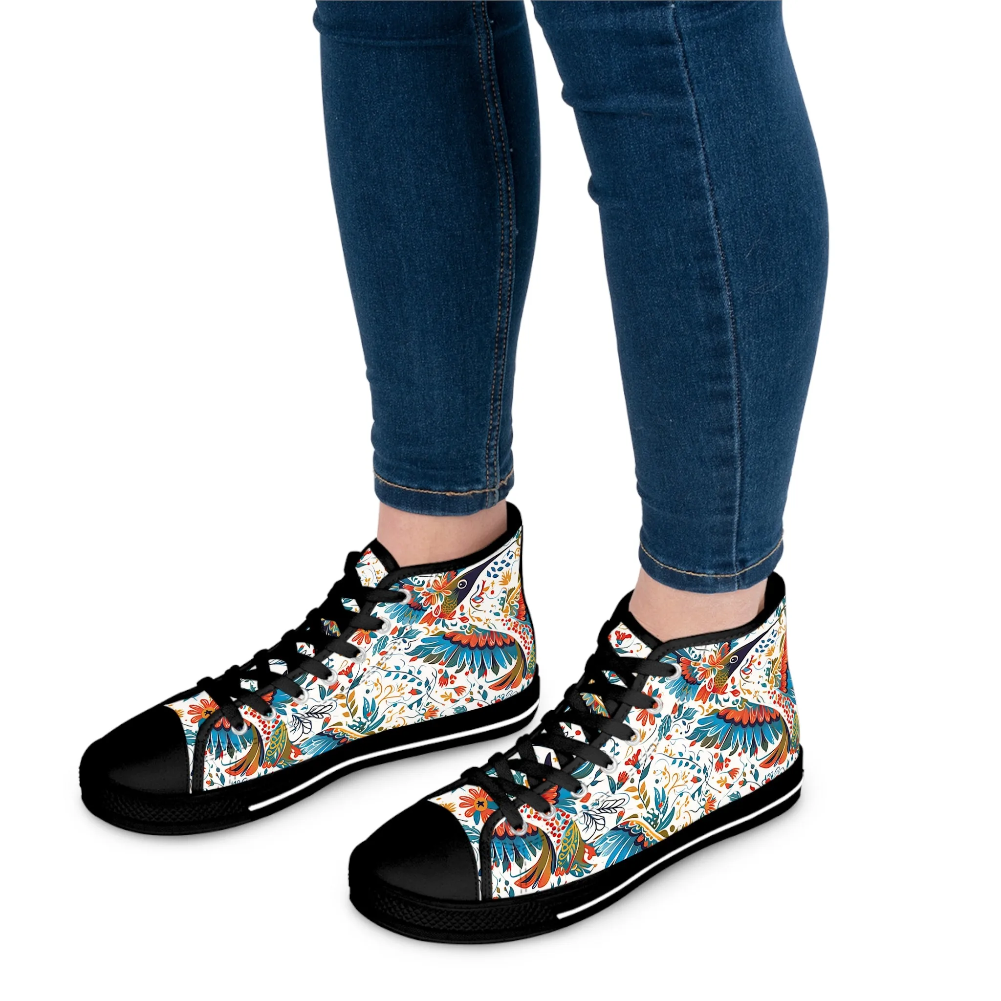 Women's High Top Sneakers - Colibri Abstract