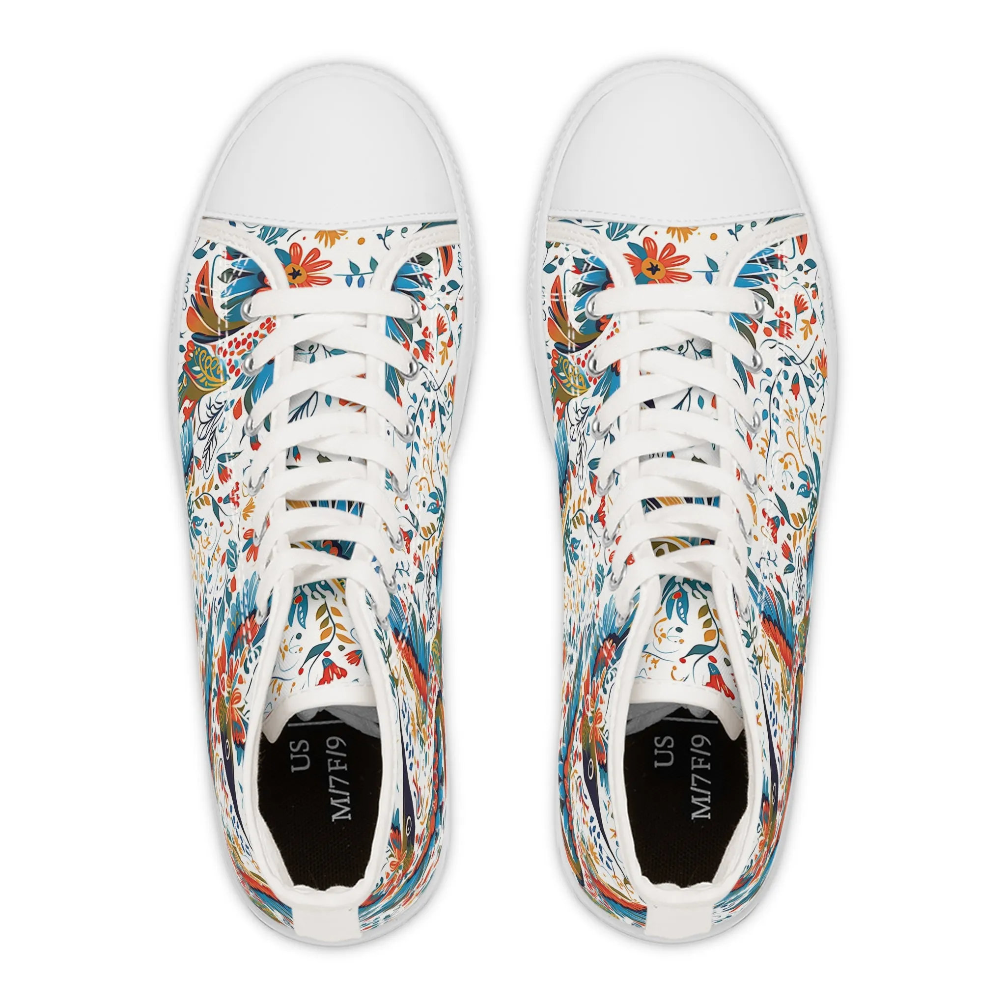 Women's High Top Sneakers - Colibri Abstract